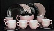 Childs rare Pink & Black teaset